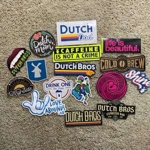 Dutch Bros stickers bundle